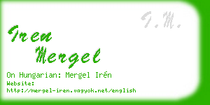 iren mergel business card